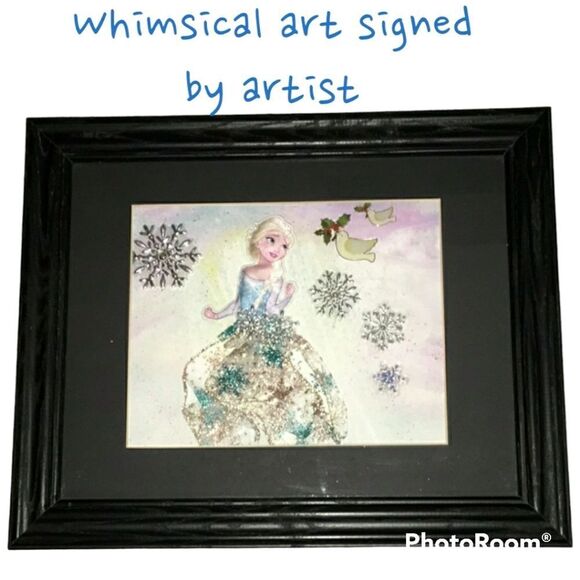 Elsa Frozen Movie Whimsical art Adorable nursery kids room By Carolyn Pascoe - Picture 8 of 9